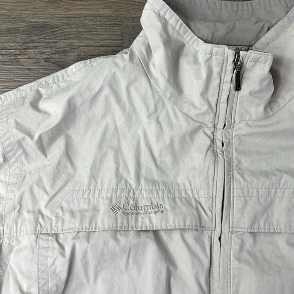 Columbia Men’s Khaki Tan Zip Up Vented Jacket, size Large - Picture 2 of 12